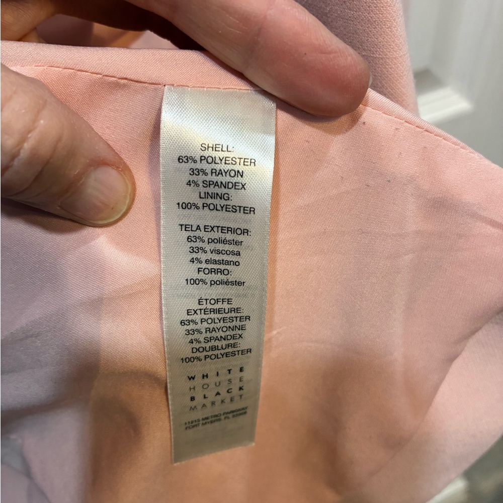 White House Black Market Blush Double-Breasted Blazer - Picture 10 of 10